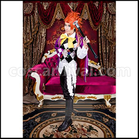 Black Butler Book of Circus Circus Arc Noah's Ark Circus Joker Cosplay Costume coscarnival - Front View