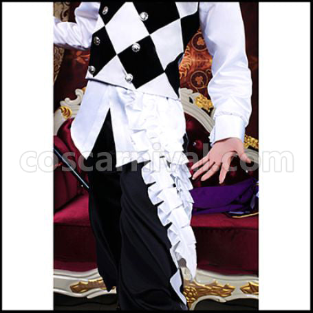 Black Butler Book of Circus Circus Arc Noah's Ark Circus Joker Cosplay Costume coscarnival - Material Texture