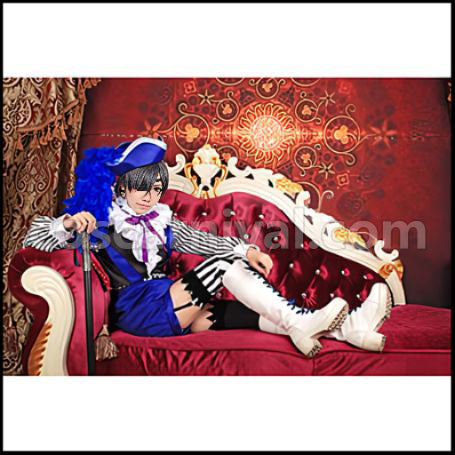 Black Butler Book of Circus Circus Arc Noah's Ark Circus Ciel Phantomhive Cosplay Costume coscarnival - Side Profile