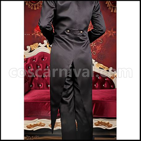 Black Butler Book of Circus Circus Arc Noah's Ark Circus Sebastian Michaelis Cosplay Costume coscarnival - Side Profile