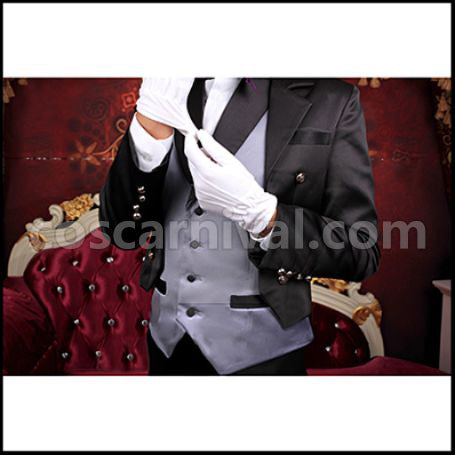 Black Butler Book of Circus Circus Arc Noah's Ark Circus Sebastian Michaelis Cosplay Costume coscarnival - Detail Close-up