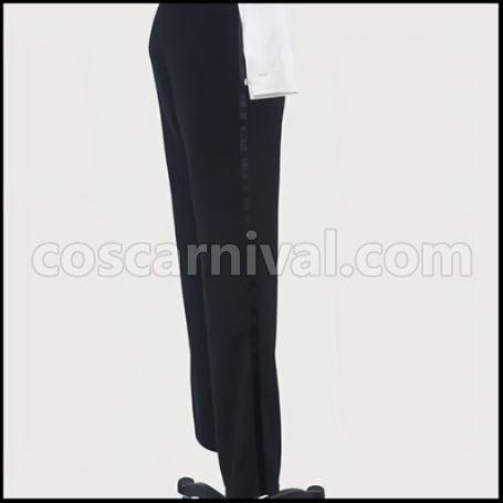 Black Butler Sebastian Butler Outfit Premium Costume + Wig 2 Piece Set coscarnival - Cuff Style