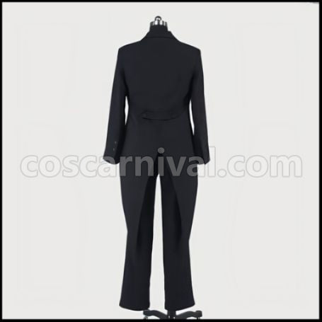 Black Butler Sebastian Butler Outfit Premium Costume + Wig 2 Piece Set coscarnival - Pocket Design