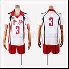 Haikyuu!! Nekoma High School Libero Morisuke Yaku Uniform Cosplay Costume coscarnival - Front View