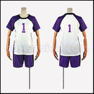 Haikyuu!! Shiratorizawa Academy Volleyball Team Captain Wakatoshi Ushijima Uniform Cosplay Costume coscarnival - Front View