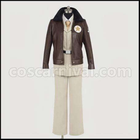 Axis Powers Hetalia American Military Uniform Cosplay Costume coscarnival - Front View