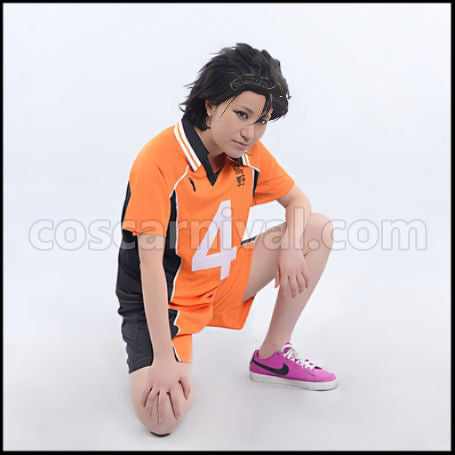 Haikyuu!! Yu Nishinoya Karasuno High School Volleyball Club Uniform Cosplay Costume coscarnival - Hem Detail