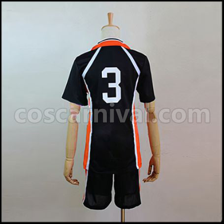 Haikyuu!! Azumane Asahi Karasuno High School Volleyball Team Uniform Cosplay Costume coscarnival - Side Profile