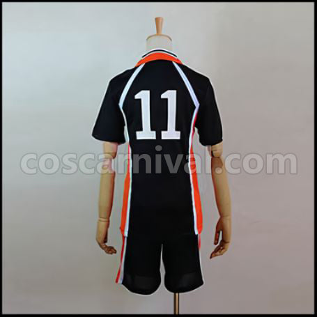 Haikyuu!! Kei Tsukishima Karasuno High School Volleyball Club Middle Blocker Uniform Cosplay Costume coscarnival - Side Profile