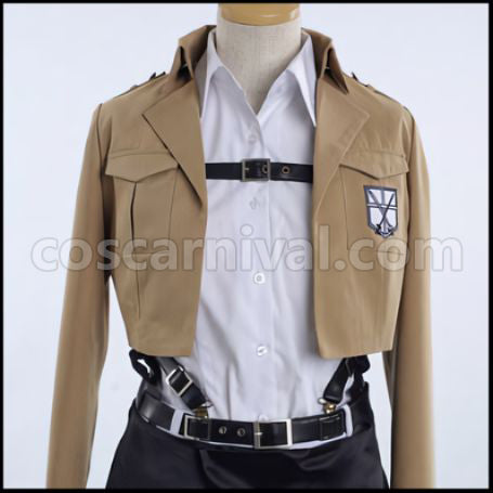 Attack on Titan Scout Regiment Mikasa Ackerman Cosplay Costume coscarnival - Collar Design