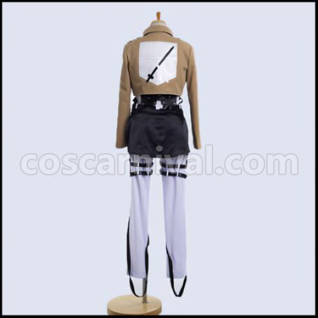 Attack on Titan Scout Regiment Mikasa Ackerman Cosplay Costume coscarnival - Hem Detail