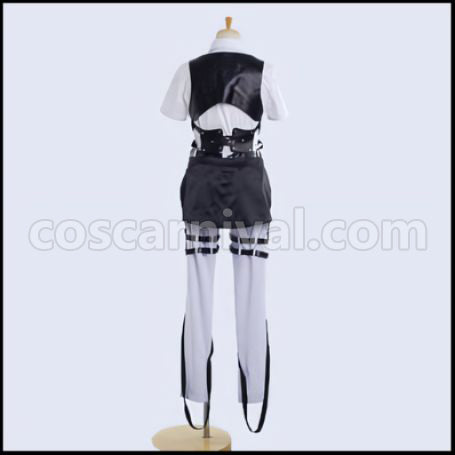 Attack on Titan Scout Regiment Mikasa Ackerman Cosplay Costume coscarnival - Color and Pattern