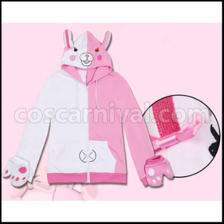 Super Danganronpa 2 Goodbye Despair Monomi Cosplay Costume coscarnival - Front View