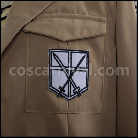 Attack on Titan Scout Regiment Eren Yeager Cosplay Costume coscarnival - Cuff Style