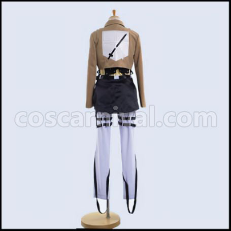 Attack on Titan Scout Regiment Eren Yeager Cosplay Costume coscarnival - Material Texture