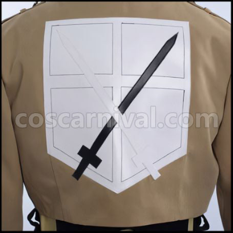 Attack on Titan Scout Regiment Eren Yeager Cosplay Costume coscarnival - Color and Pattern
