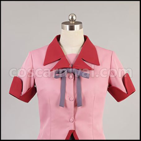 Hanamonogatari Suruga Kanbaru Cosplay Costume coscarnival - Detail Close-up