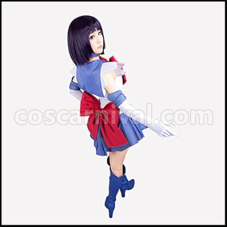 Sailor Moon Hotaru Tomoe Sailor Saturn Cosplay Costume coscarnival - Side Profile