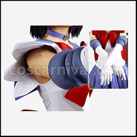 Sailor Moon Hotaru Tomoe Sailor Saturn Cosplay Costume coscarnival - Hem Detail