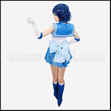 Sailor Moon Ami Mizuno Sailor Mercury Cosplay Costume coscarnival - Side Profile
