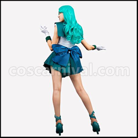 Sailor Moon Michiru Kaioh Sailor Neptune Cosplay Costume coscarnival - Back View