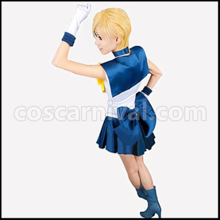 Sailor Moon Haruka Tenou Sailor Uranus Cosplay Costume coscarnival - Back View