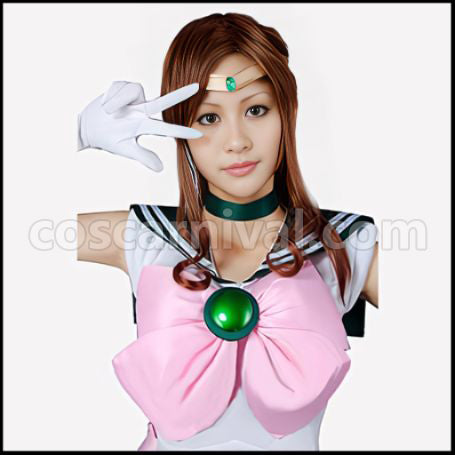 Sailor Moon Makoto Kino Sailor Jupiter Cosplay Costume coscarnival - Side Profile