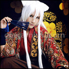 Kamisama Kiss Tomoe Elegant Kimono Set Cosplay Costume coscarnival - Front View