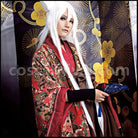 Kamisama Kiss Tomoe Elegant Kimono Set Cosplay Costume coscarnival - Back View