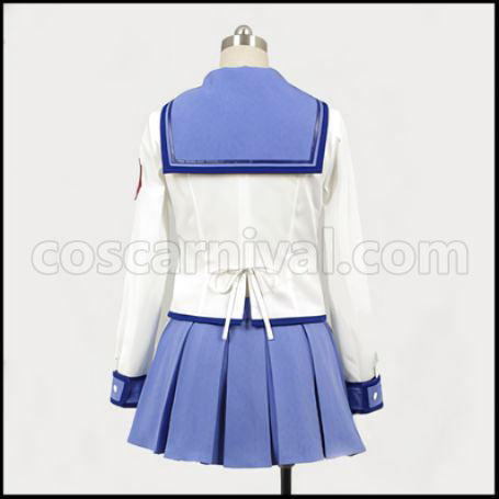Angel Beats! SSS Uniform Yuri/Seiki/Irie/Hisako/Yusa Cosplay Costume coscarnival - Back View