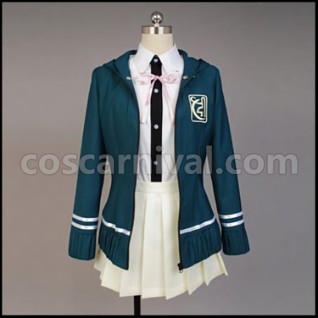 Super Danganronpa 2 Goodbye Despair Chiaki Nanami Cosplay Costume coscarnival - Front View