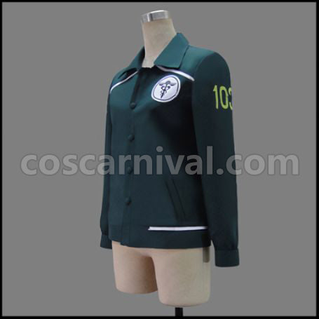 PSYCHO-PASS Tsunemori Akane Police Uniform Cosplay Costume coscarnival - Detail Close-up