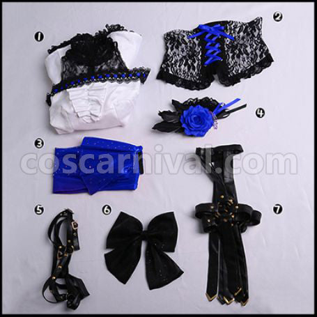 Hatsune Miku: Colorful Stage! Mafuyu Asahina Cosplay Costume coscarnival - Collar Design