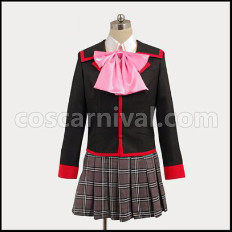 Little Busters! Kudryavka Noumi with Cloak Cosplay Costume coscarnival - Front View