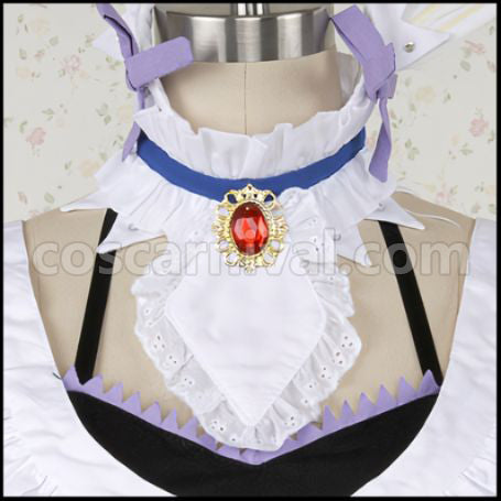 Love Live! Umi Sonoda Maid Outfit Mogyutto love de Sekkin Chuu! Cosplay Costume coscarnival - Side Profile