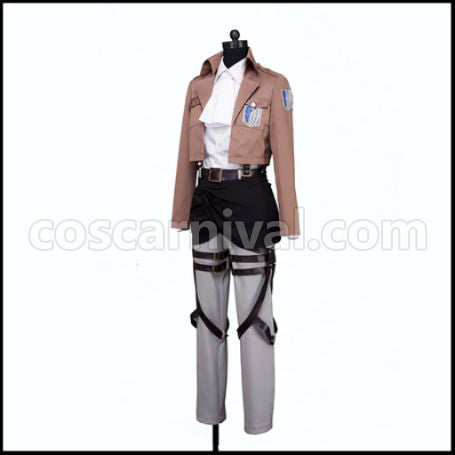 Attack on Titan Scout Regiment Captain Levi Cosplay Costume coscarnival - Side Profile