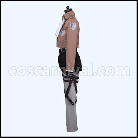 Attack on Titan Scout Regiment Captain Levi Cosplay Costume coscarnival - Detail Close-up
