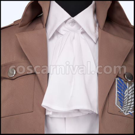 Attack on Titan Scout Regiment Captain Levi Cosplay Costume coscarnival - Hem Detail