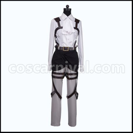 Attack on Titan Scout Regiment Captain Levi Cosplay Costume coscarnival - Color and Pattern