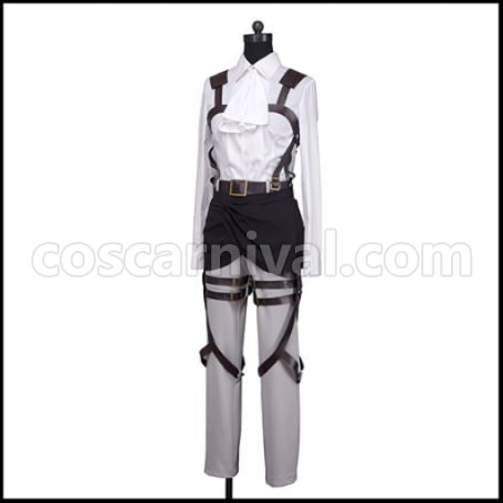 Attack on Titan Scout Regiment Captain Levi Cosplay Costume coscarnival - Pocket Design
