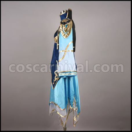 Samurai Warriors 3 Z Wang Yuanji Cosplay Costume coscarnival - Side Profile