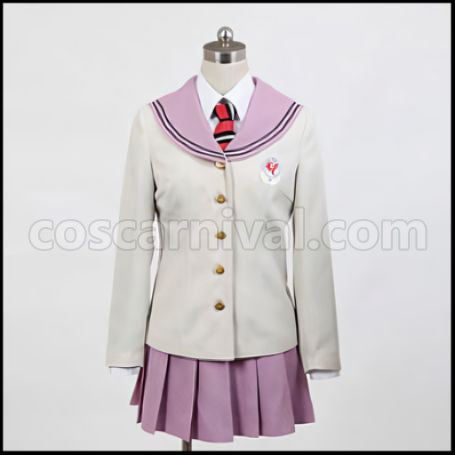 Blue Exorcist Moriyama Shiemi / Kamiki Izumo True Cross Academy Girls' Uniform Cosplay Costume coscarnival - Front View