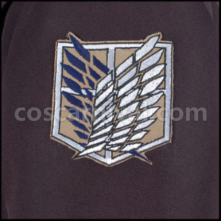 Attack on Titan Wings of Counterattack Online Captain Levi Special Night Operations Soldier Cosplay Costume coscarnival - Detail Close-up
