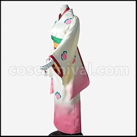 Hozuki's Coolheadedness Peach Maki Cosplay Costume coscarnival - Side Profile