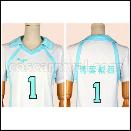 Haikyuu!! Aoba Johsai High School Volleyball Team Tooru Oikawa Sportswear Cosplay Costume coscarnival - Side Profile