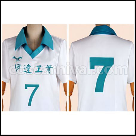 Haikyuu!! Date Tech High School Volleyball Club Takanobu Aone Uniform Cosplay Costume coscarnival - Side Profile