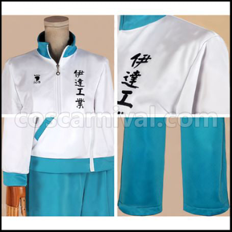 Haikyuu!! Date Tech High School Volleyball Club Takanobu Aone Sportswear Cosplay Costume coscarnival - Detail Close-up