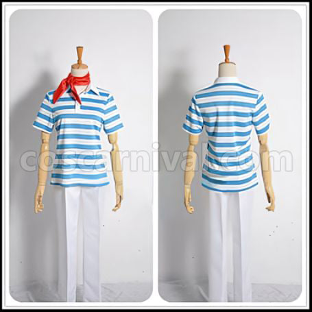 Free! Bessatsu spoon.2Di Haruka Nanase Sailor Suit Cosplay Costume coscarnival - Front View