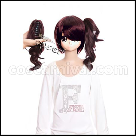 Persona 4 Yasogami High School Kujikawa Rise Girls Uniform Costume + Wig 2 Piece Set coscarnival - Side Profile