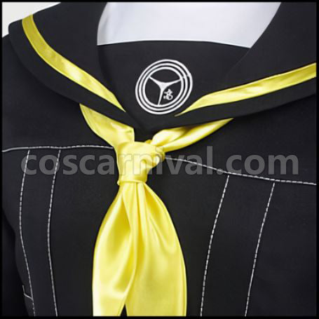 Persona 4 Yasogami High School Kujikawa Rise Girls Uniform Costume + Wig 2 Piece Set coscarnival - Detail Close-up